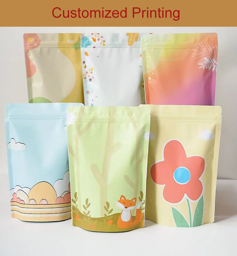 Coffee Tea Flower - Craft Paper Bag Customized Printing Logo