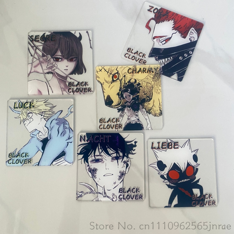 Good Coffee Tea - Black Clover Anime Creative Acrylic Coaster