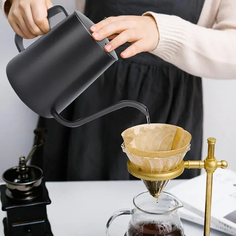 Tea And Coffee Kettle - 350/600ML Stainless Steel Drip Kettle Swan