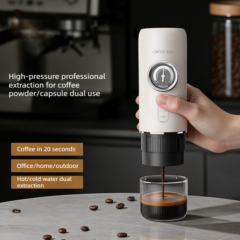 Coffee & Tea Haus - Portable Espresso Machine 20Bar Pressure Automatic