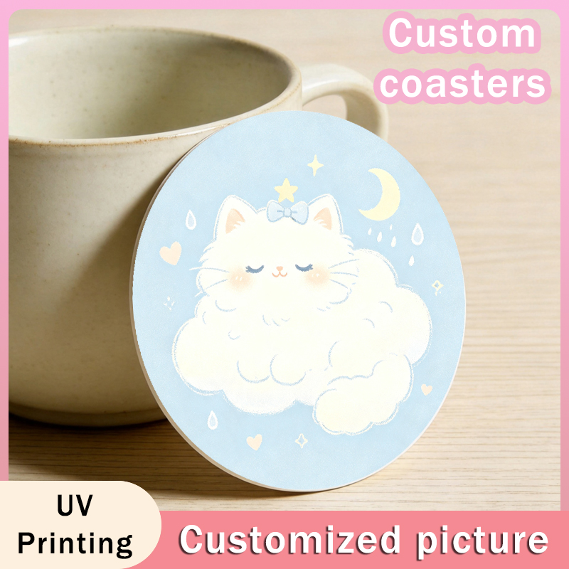 Coffee Tea Photos - Personalized Cup Mats Custom Logo UV