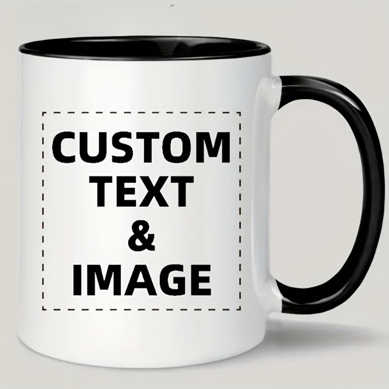 Coffee Tea Photos - Custom Photo and Text Coffee Mug