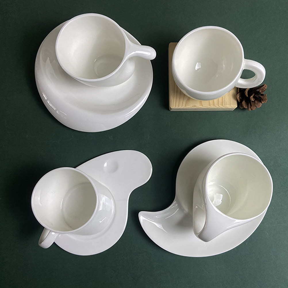 Coffee Tea Gift Set - 1Set Ceramic Coffee Cup Saucer Kit