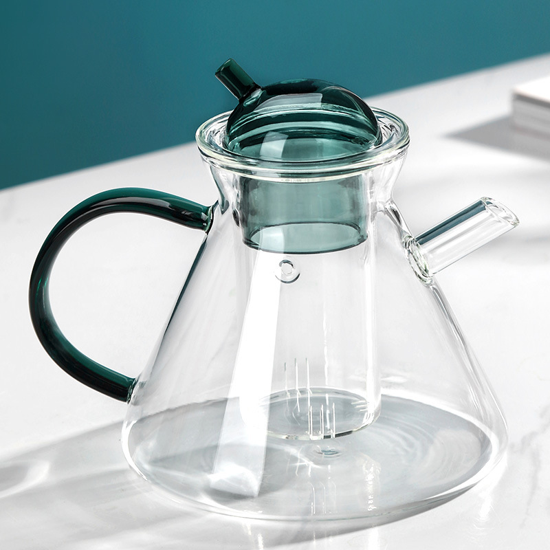 Coffee Tea Flower - 500ml Nordic High Borosilicate Colored Pot