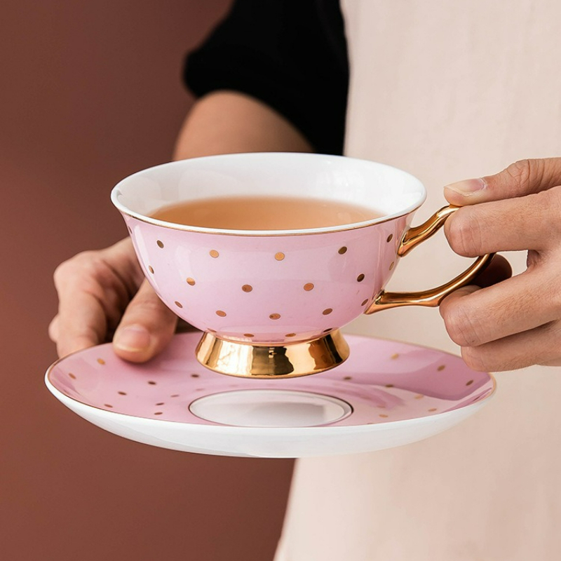 Ceramic Pink Coffee Mugs with  - огляд і ціна Tea And Coffee Kettle