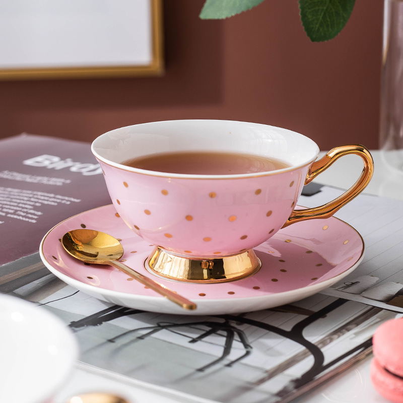 Ceramic Pink Coffee Mugs with  - огляд і ціна Tea And Coffee Kettle