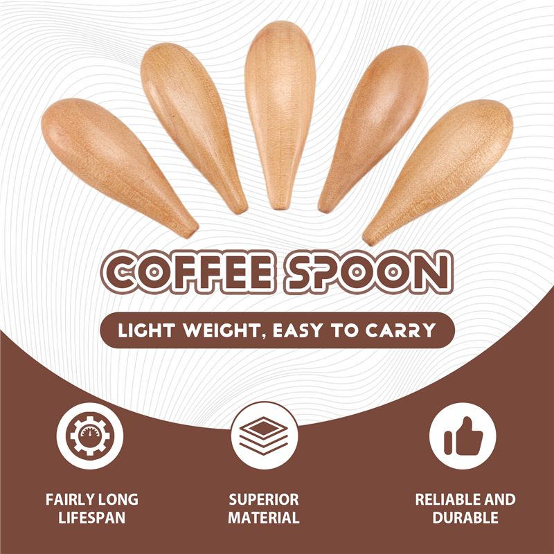 B69C 5 Pieces Mini Wooden Spoo - огляд і ціна Coffee Tea Etc