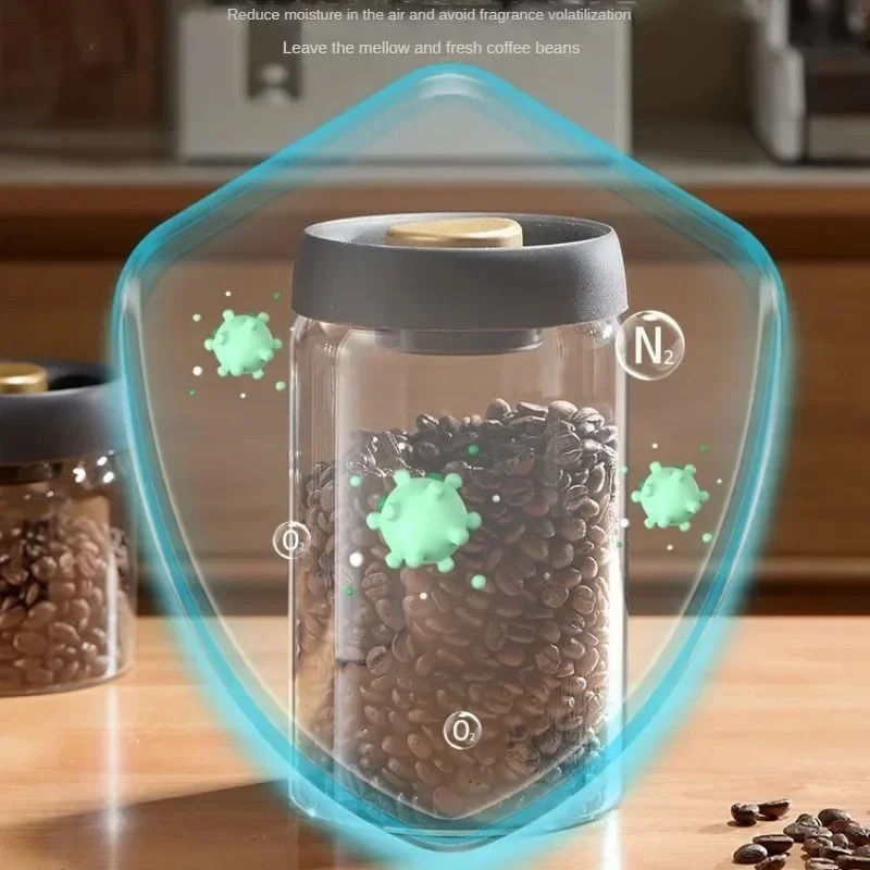 Manual Vacuum Sealed Coffee Ja - огляд і ціна Coffee Tea Organizer