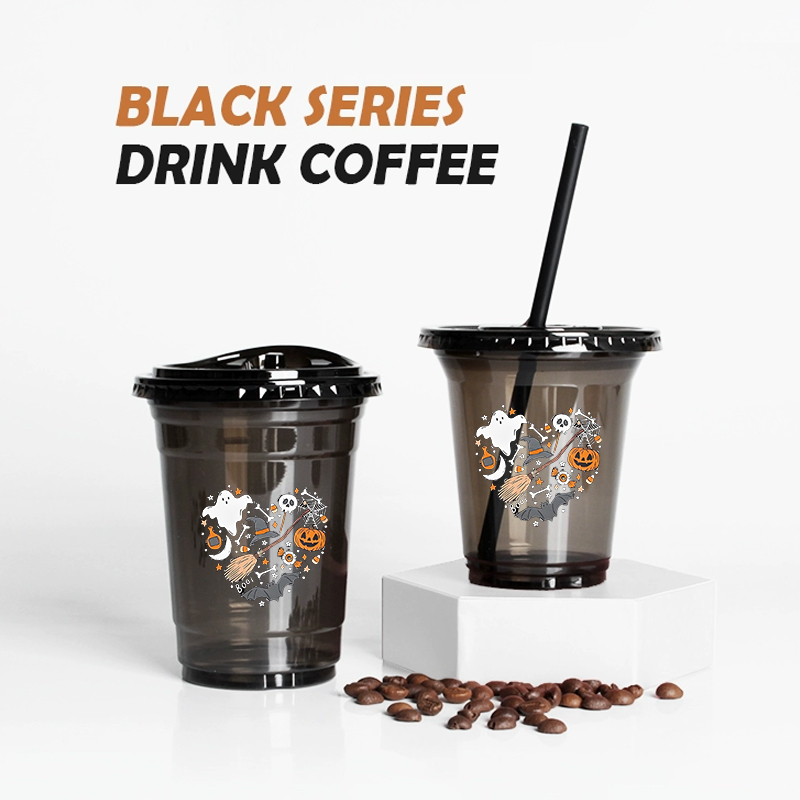 LogoDisposable Transparent Pet - огляд і ціна Coffee Tea Flower