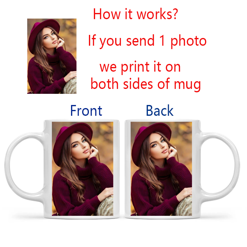Personalized Your Photo Mug, C - огляд і ціна Coffee Tea Photos