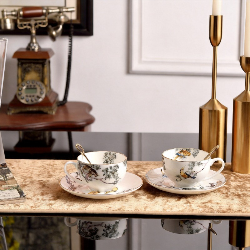 Retro British Bone China Jungl - огляд і ціна Coffee Tea Flower