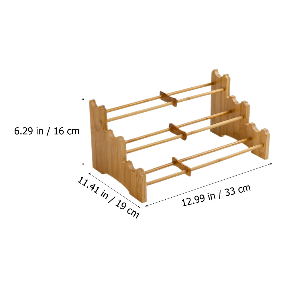Bamboo Tea Cup Storage Rack wi - огляд і ціна Coffee Tea Organizer