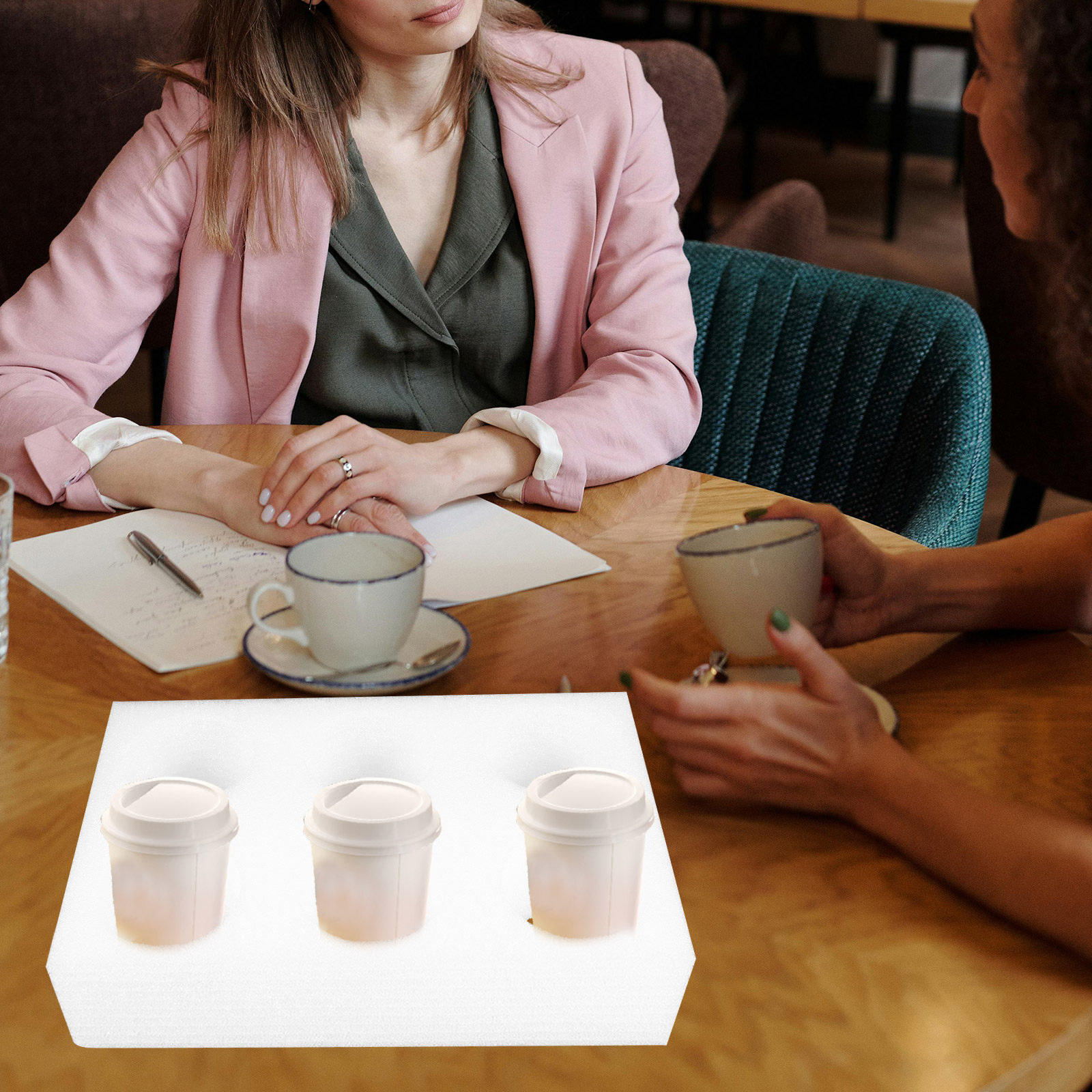 2Pcs Beverage Cup Holder Tray  - огляд і ціна Coffee Tea Holders