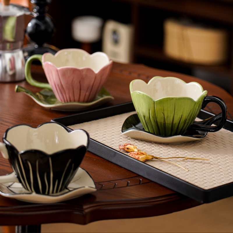 Irregular Hand-painted Coffee  - огляд і ціна Coffee Tea Flower