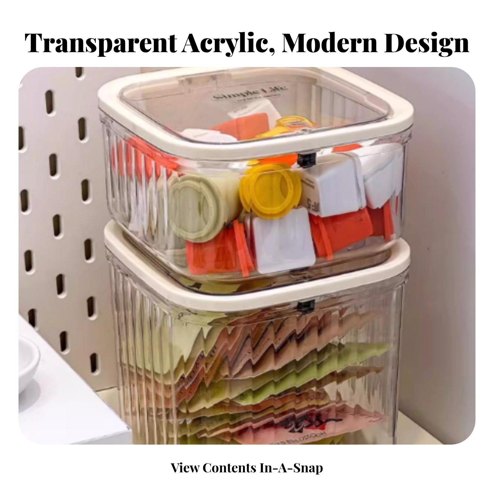 Plastic Tea Bag Storage Box La - огляд і ціна Coffee Tea Organizer