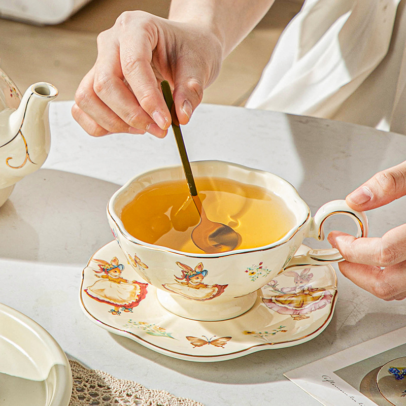 English retro coffee cup and p - огляд і ціна Coffee Tea Gift Set