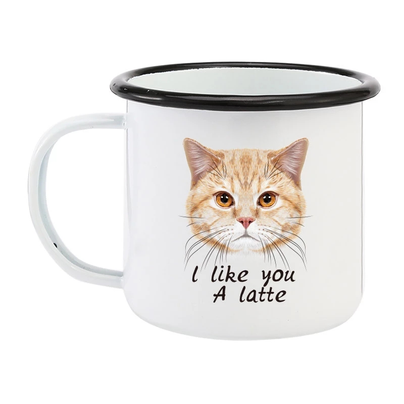 350ML Enamel Coffee Mug DIY LO - огляд і ціна Coffee Tea Photos