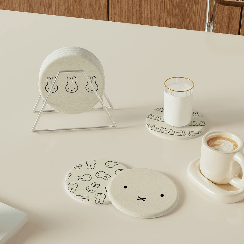 Miffy Kawaii Anime Coasters Cu - огляд і ціна Good Coffee Tea