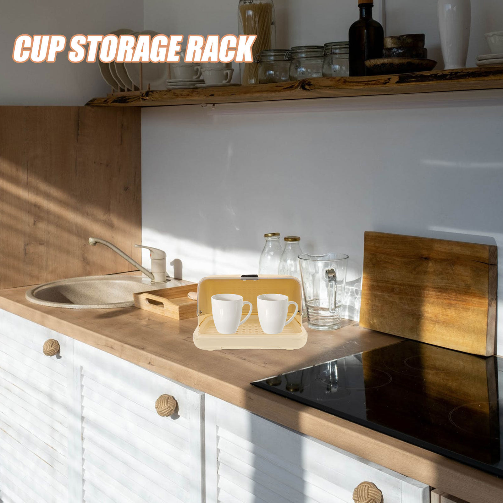 Cup Storage Organizer Box Desk - огляд і ціна Coffee Tea Organizer
