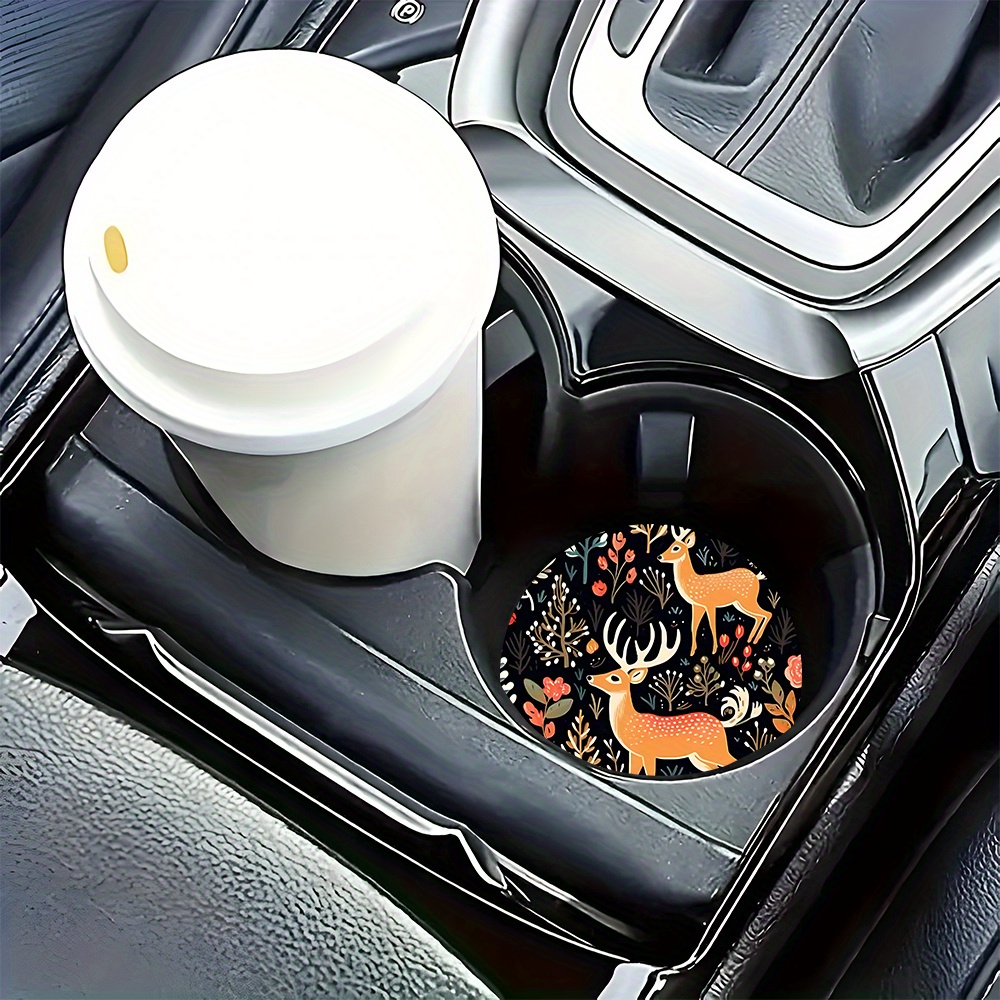 2 Deer Print Car Coasters - Su - огляд і ціна Coffee Tea Etc