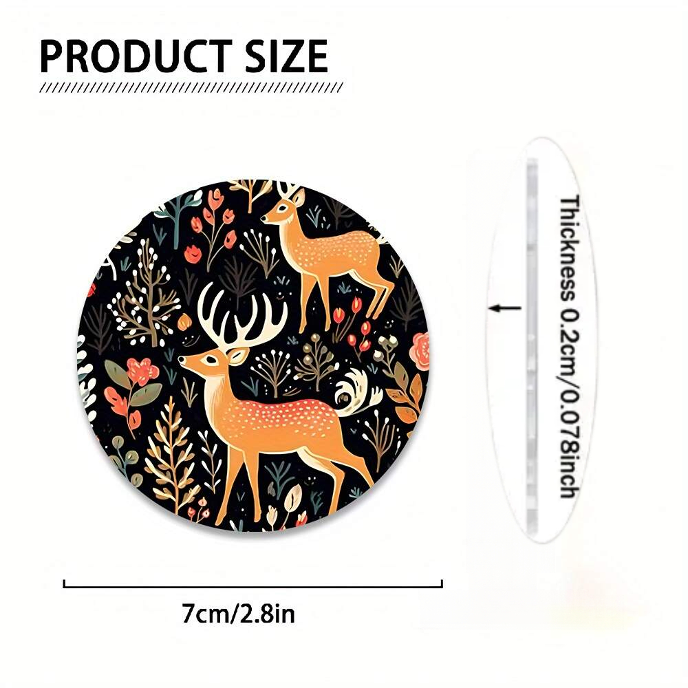 2 Deer Print Car Coasters - Su - огляд і ціна Coffee Tea Etc